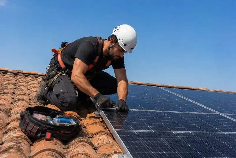 Maintenance et monitoring de panneaux solaires à Saint-André-des-Eaux