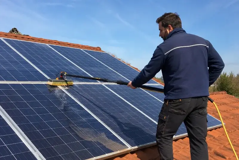 Nettoyage et entretien de panneaux solaires à Saint-André-des-Eaux