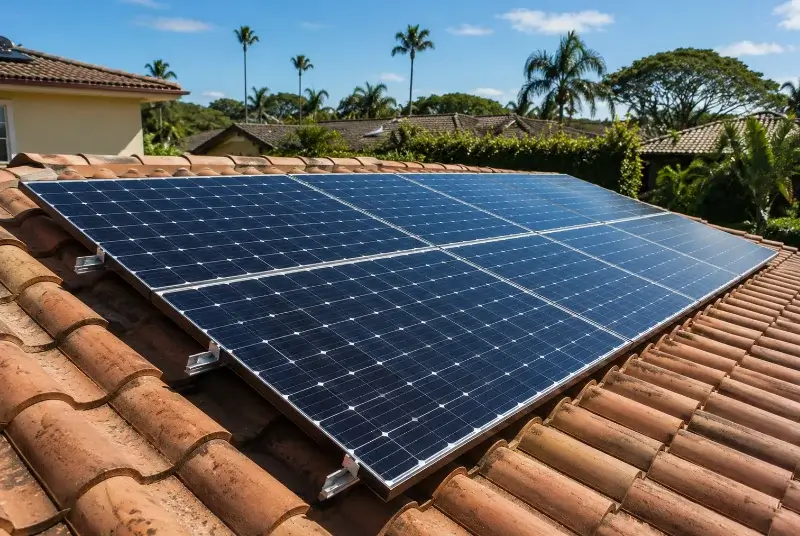 Installation de panneaux solaires à Saint-André-des-Eaux